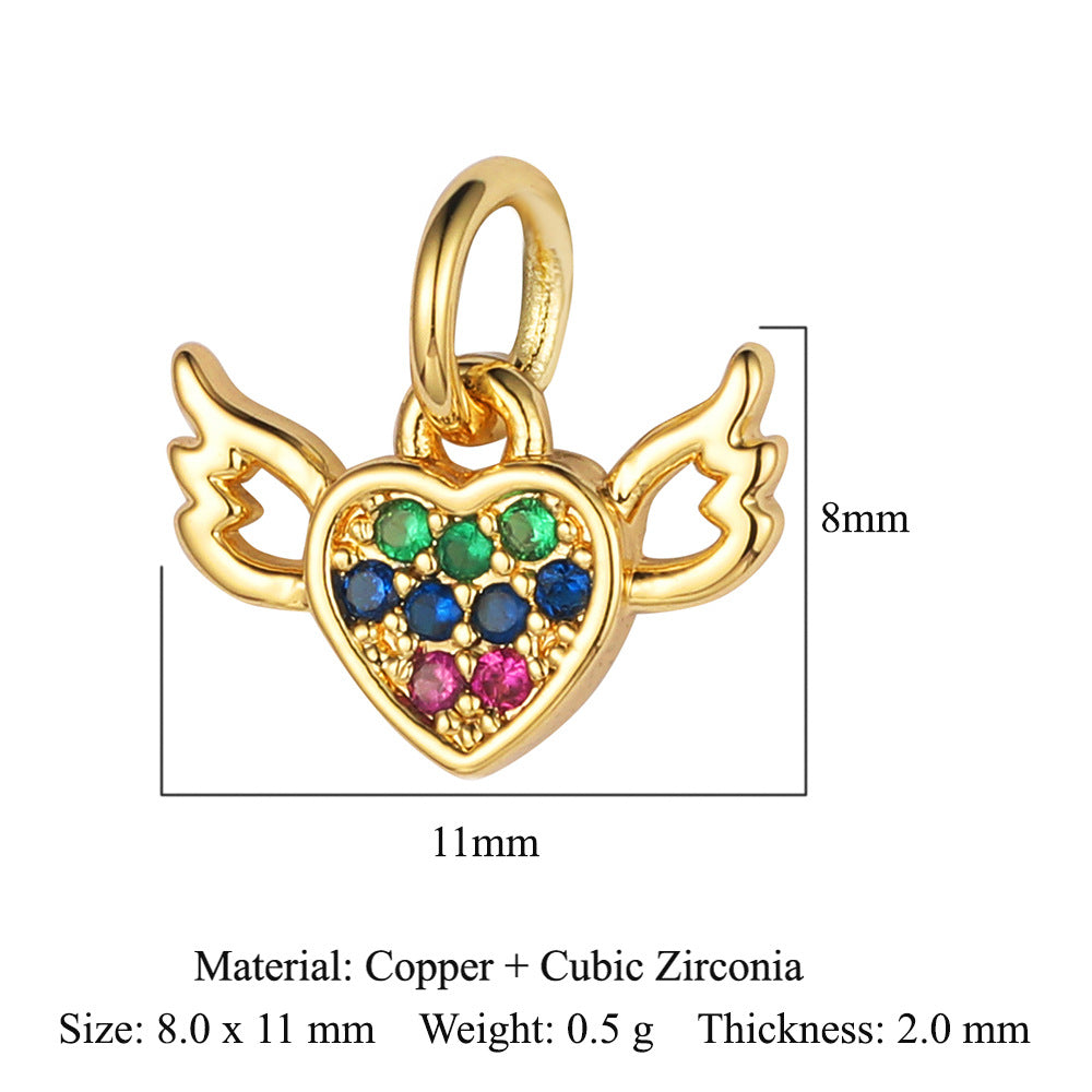 Virgin of the Cross Copper Zircon Pendant
