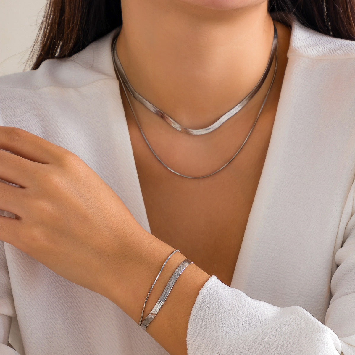 Sweater chain hip hop set necklace jewelry