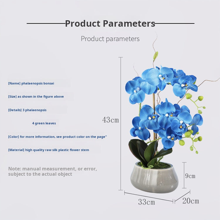 Phalaenopsis orchid film feel simulation flower pot