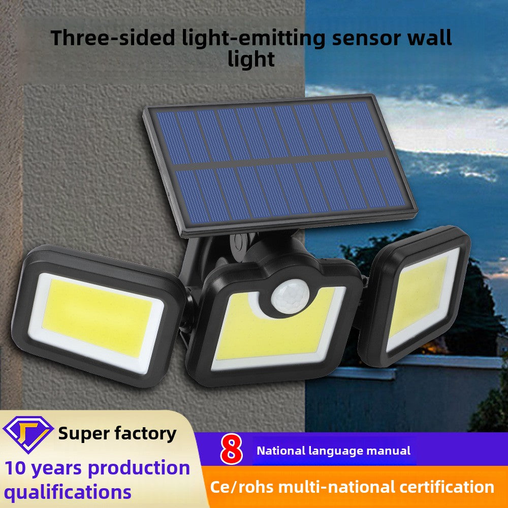 171COB three-head wall lamp multi-angle lighting street lamp