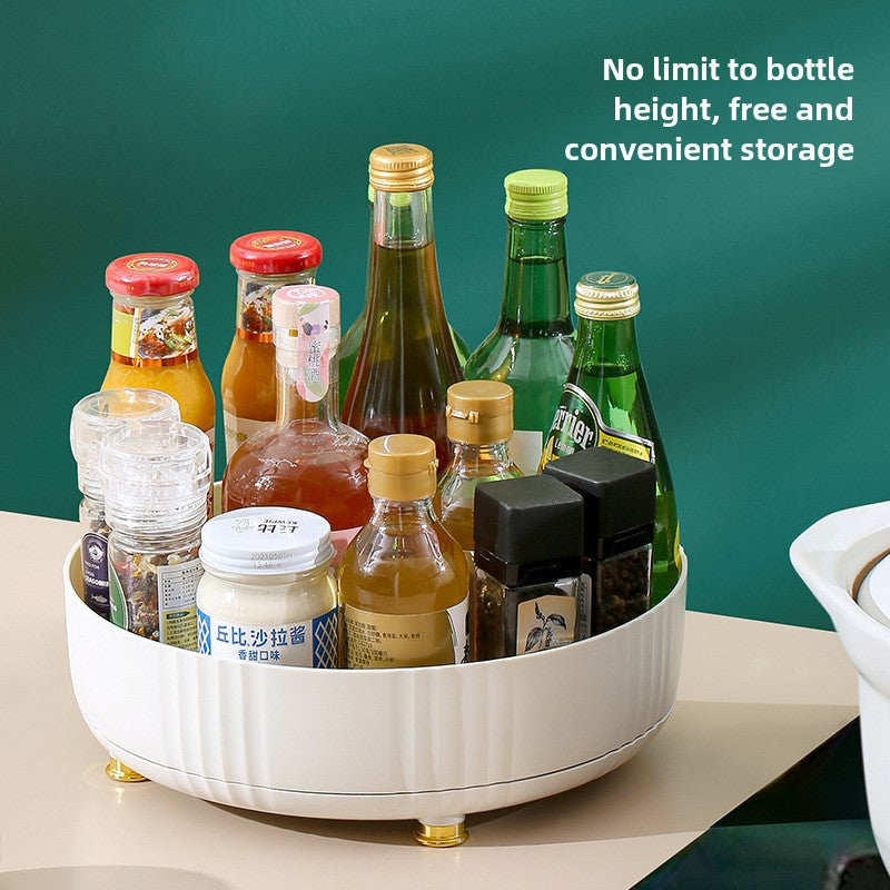 Rotating Spice Rack, Multi-Functional Round Organizer