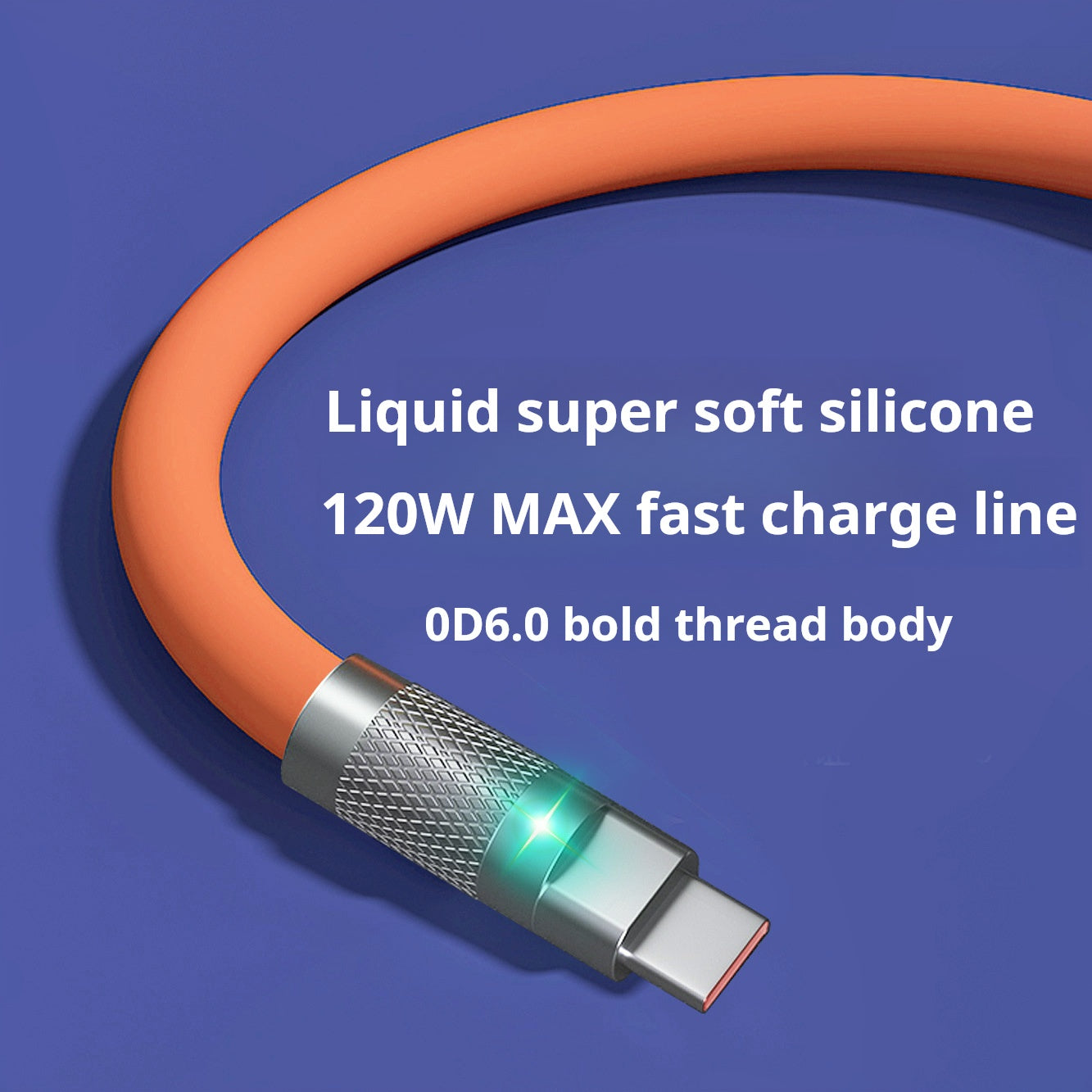 TPE Silicone USB Cable for Type-C, Android, iOS