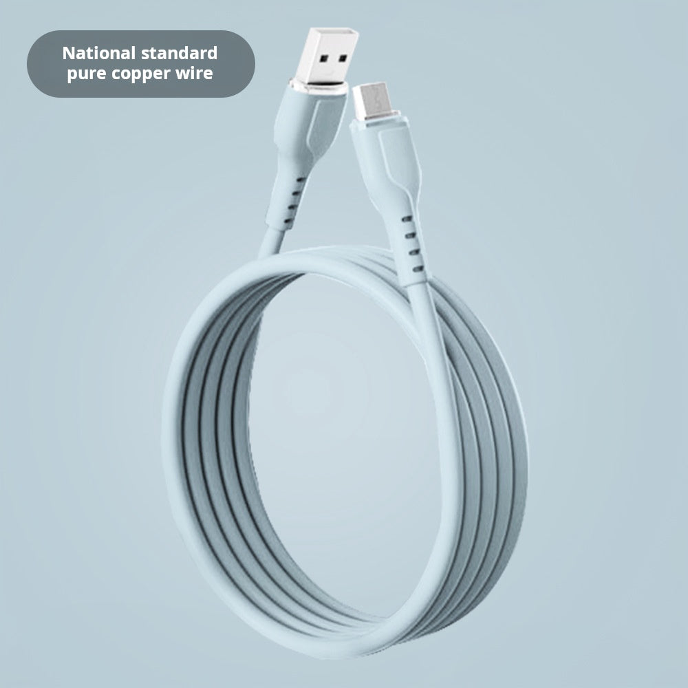 Cable de datos macaron de silicona de alambre de cobre puro