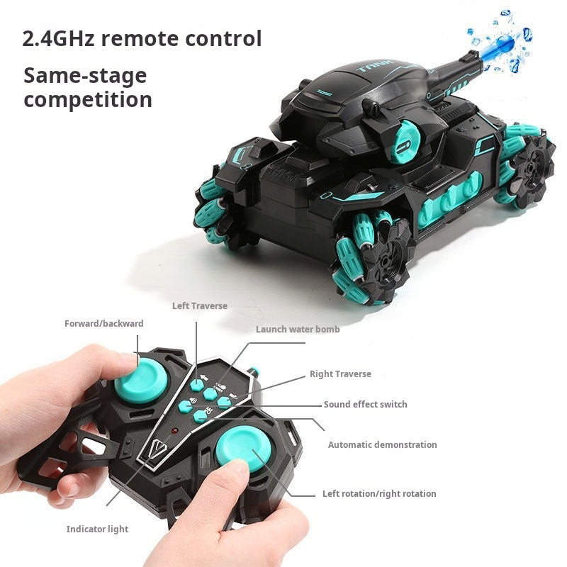 Tanque Water Bullet RC con control de gestos y deriva