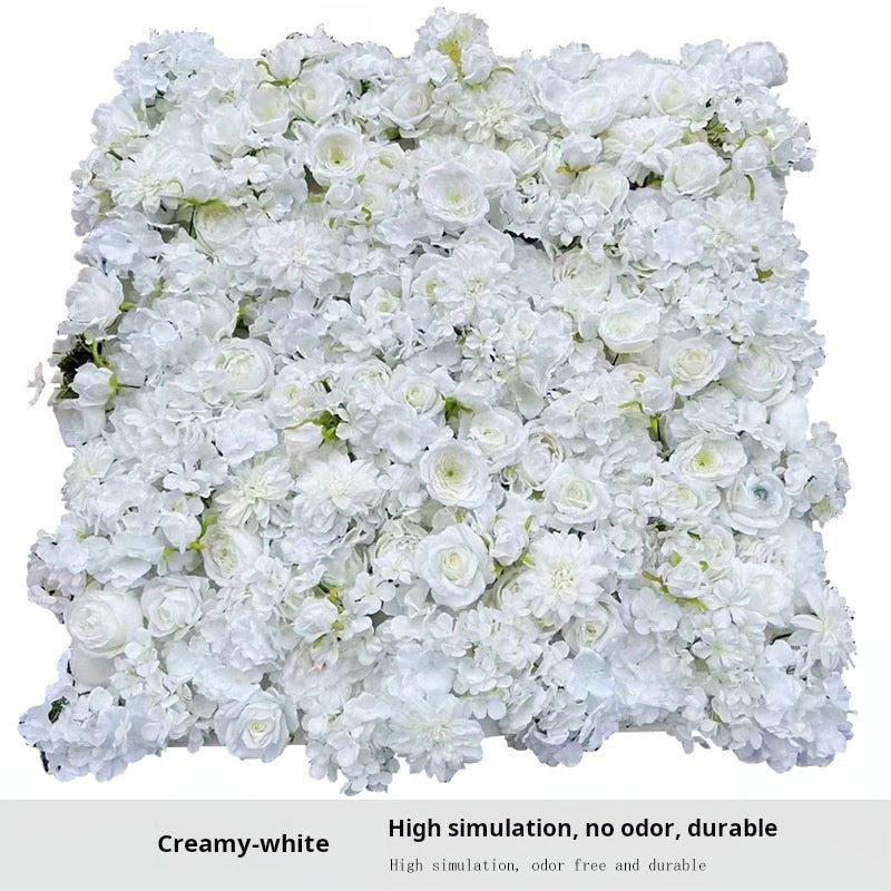 Pared de flores artificiales de 1*1m