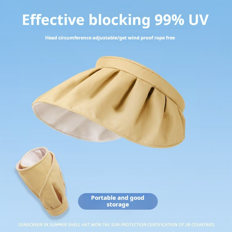 UPF50+ Shell Sun Hat Women's Summer