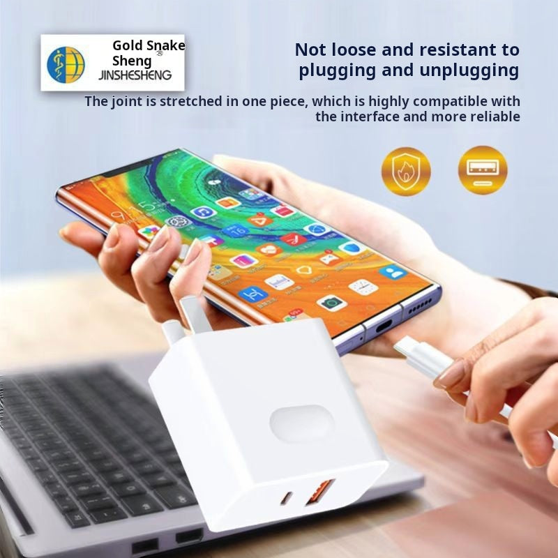 100W Dual-Port USB+PD Fast Charger for All Devices