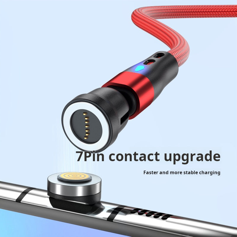 PD60W magnetic data cable 540 degree type-c braided cable