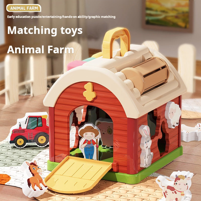 Toy Fun Cottage Baby Early Education Shape Matching Blocks