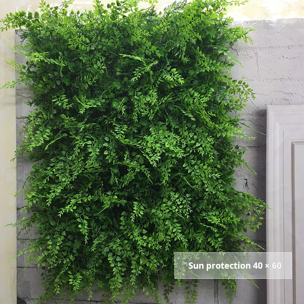 Sunscreen rich silk brocade artificial plant wall