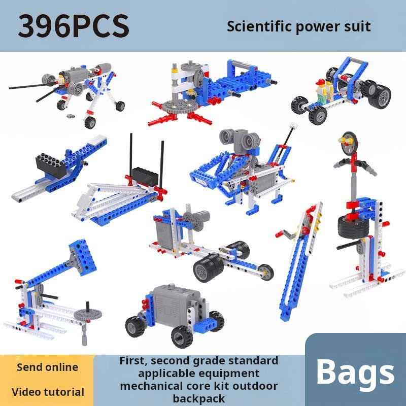 Kit de robot de programación, bloques de construcción educativos 9686, tutorial de ensamblaje de engranajes de motor electrónico