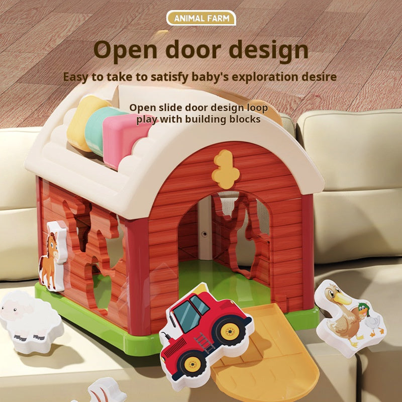 Toy Fun Cottage Baby Early Education Shape Matching Blocks