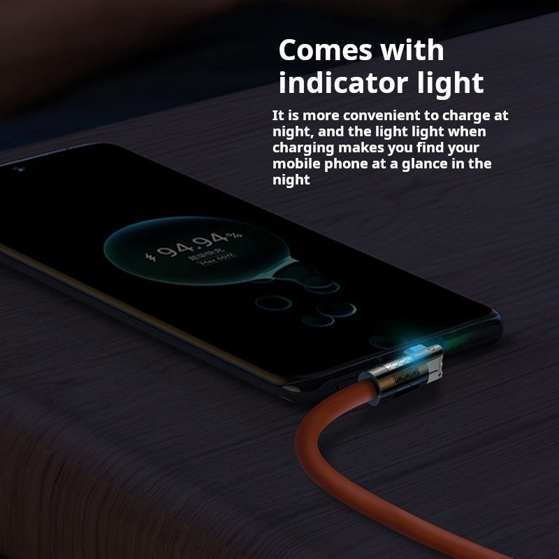 Cable de carga rápida tipo C de aleación de zinc giratorio de 180°