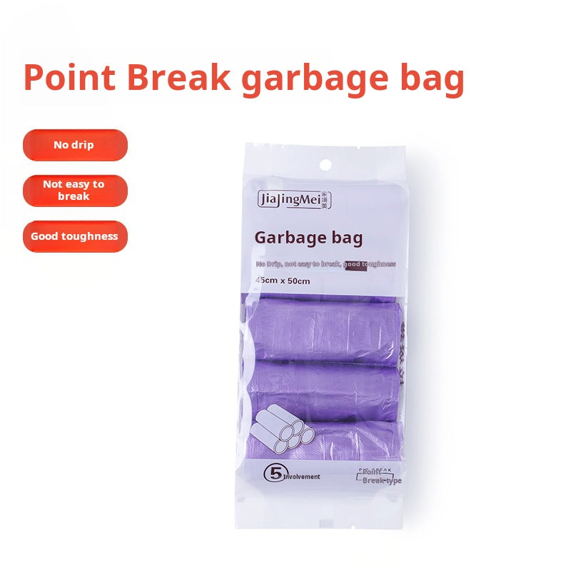 100-Count Colorful Trash Bags, Tear-Off
