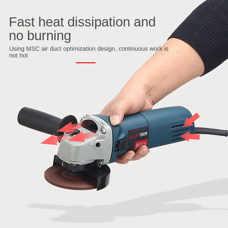 Variable Speed Angle Grinder High-Power Cutting Polisher