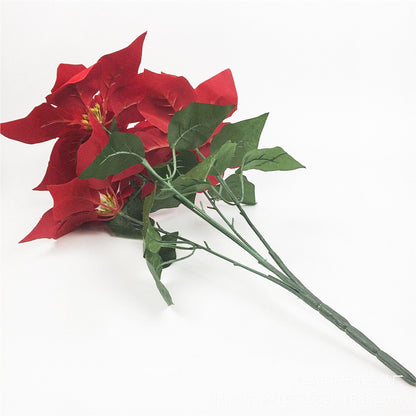 7 Christmas flowers Poinsettia decorative flowers