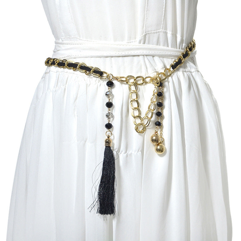 Rhinestone inlaid waist chain wholesale