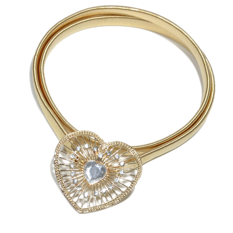 Flower bottom bow decorative waist chain