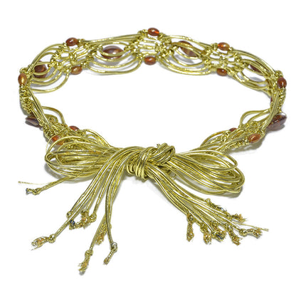 Ethnic style ladies woven belt