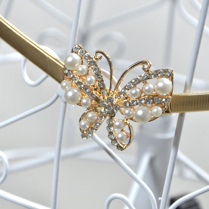Butterfly decorative elastic waist chain