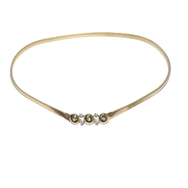 Rhinestone inlaid elastic spot wholesale