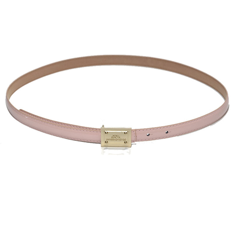 Candy multi-colored women's thin belt