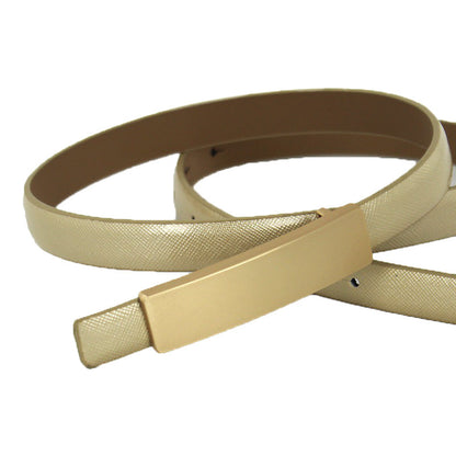 Gold buckle genuine leather cowhide belt wholesale