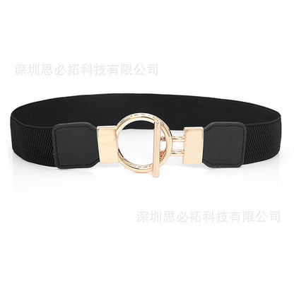 Elastic belt, thin waist seal buckle