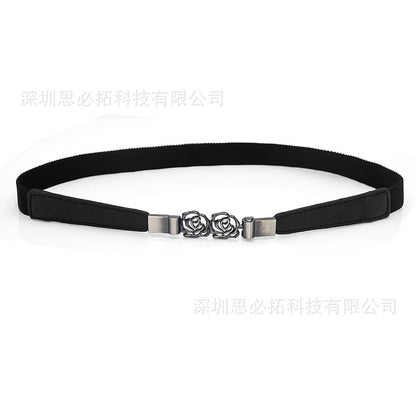 Elastic belt, thin waist seal buckle