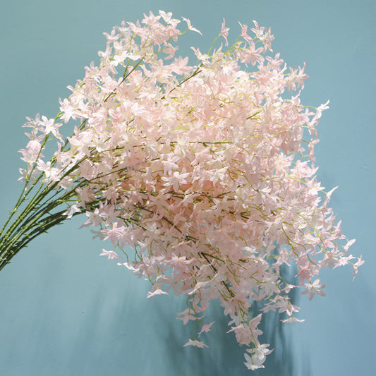 Oncidium flores de cerezo simuladas orquídeas danzantes flores de niebla plantas simuladas 
