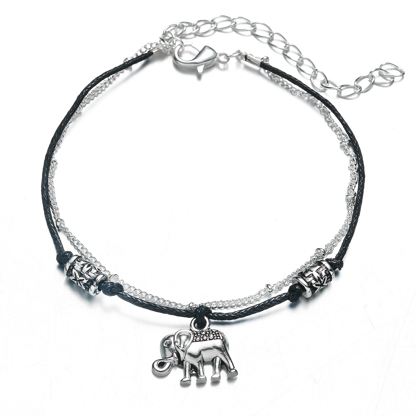 Beach Double-Layer Elephant Anklet