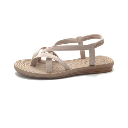 Stylish flat clip-toe sandals for summer