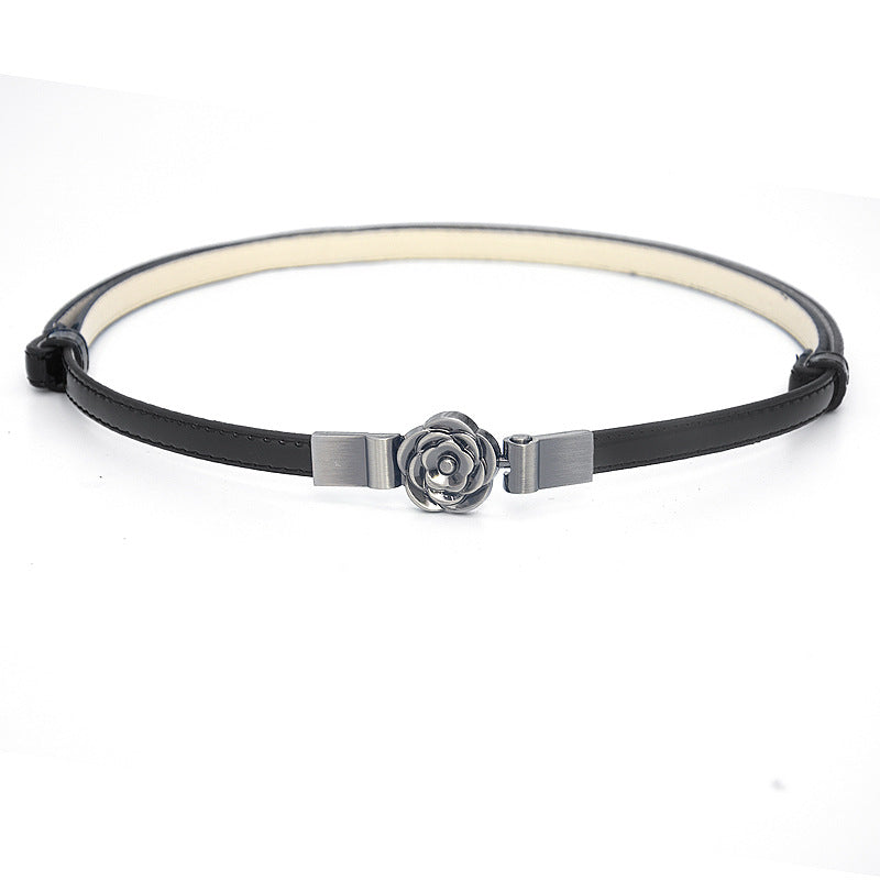 Belt double ring buckle adjustment