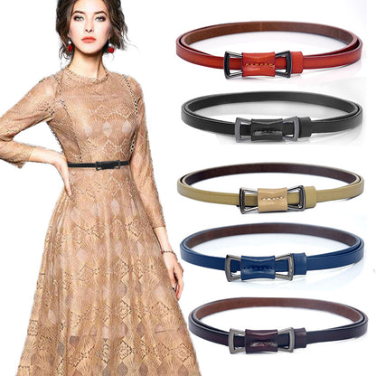 Black Red Belt Female Minimalist