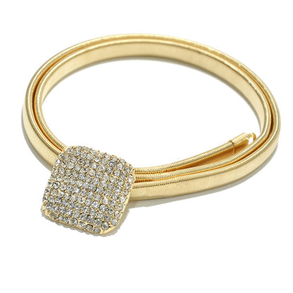 Diamond-encrusted rhinestone belt wholesale