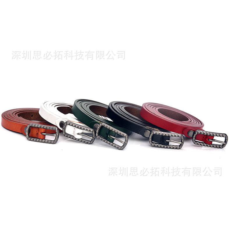 Belt women's leather alloy