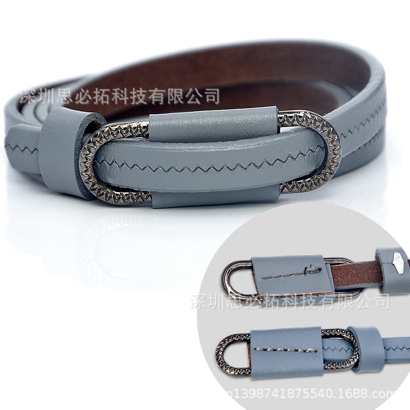 Pin buckle belt thin fashion