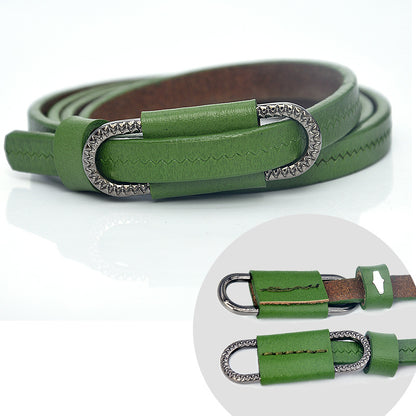 Pin buckle belt thin fashion