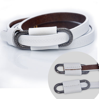 Pin buckle belt thin fashion