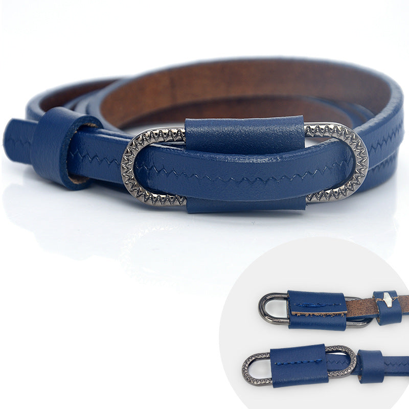 Pin buckle belt thin fashion