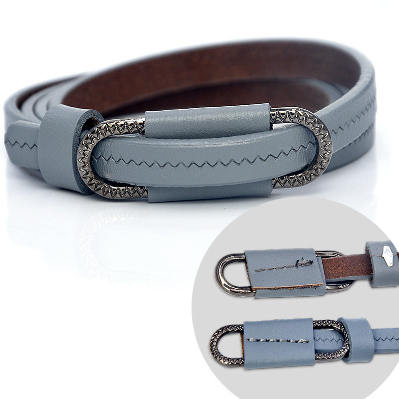Pin buckle belt thin fashion