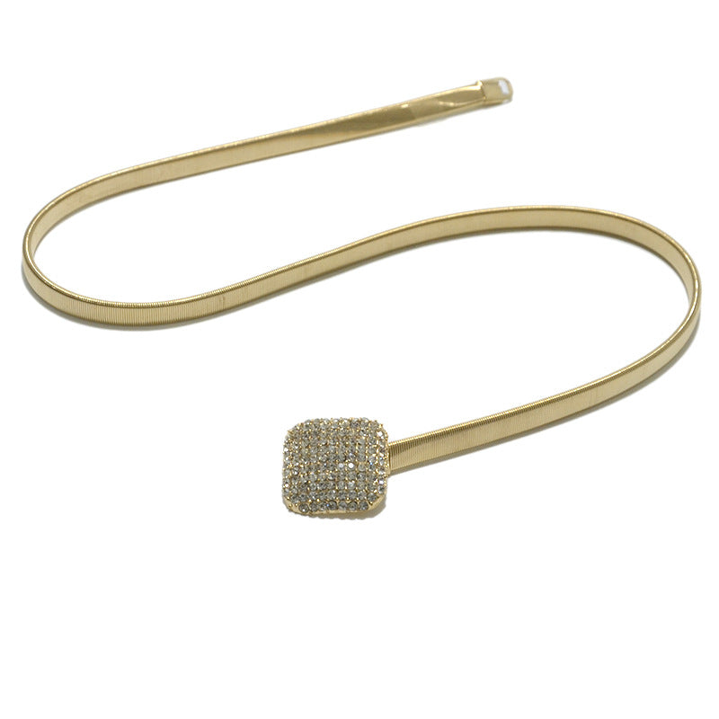 Diamond-encrusted rhinestone belt wholesale