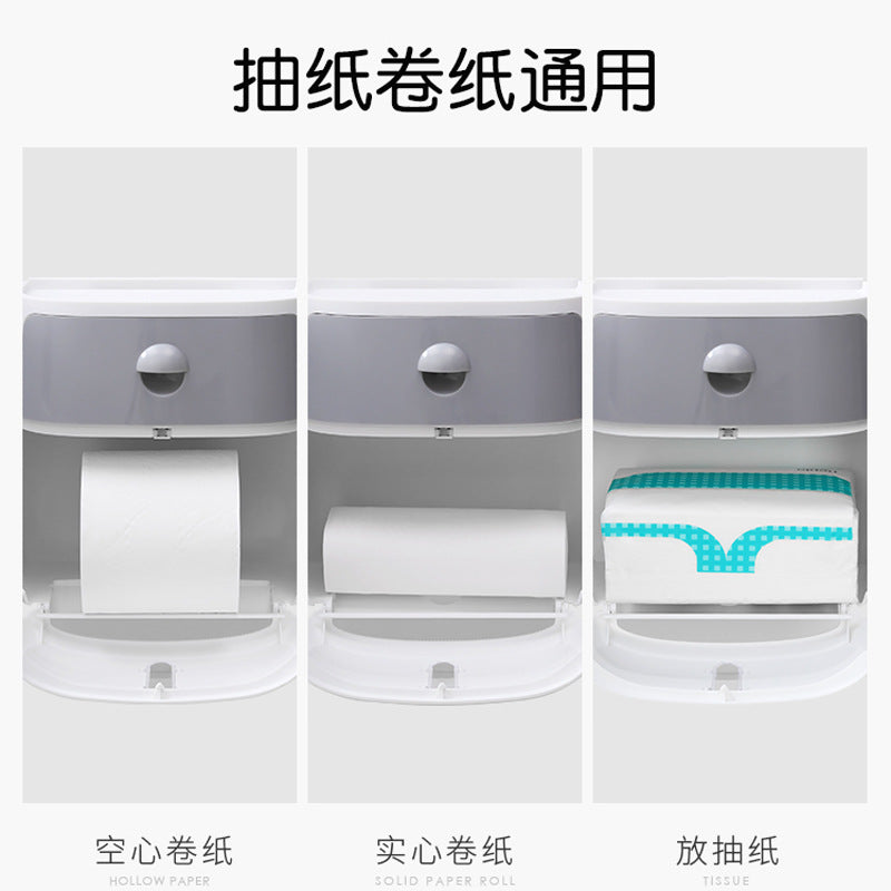 Double-Layer Tissue Holder and Storage Shelf