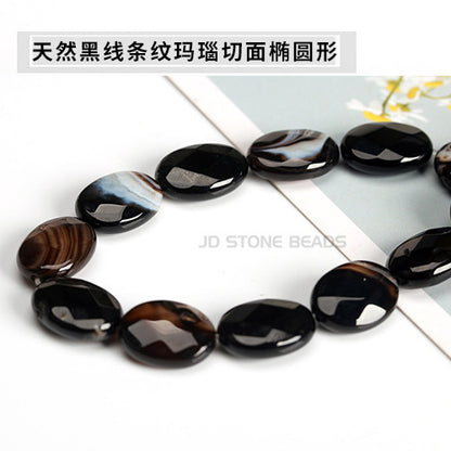 Onyx cut oval loose beads