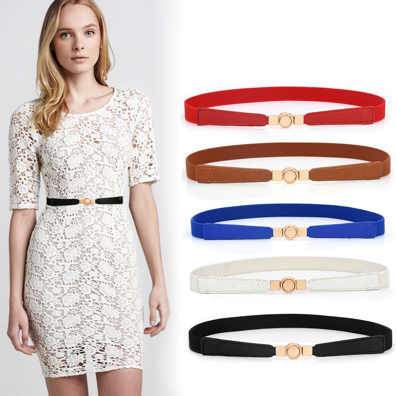 Elastic elastic metal waist chain