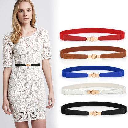 Elastic elastic metal waist chain