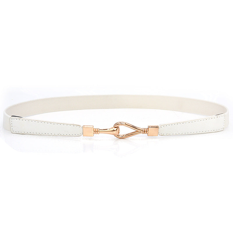 Black thin belt female new