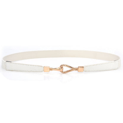 Black thin belt female new