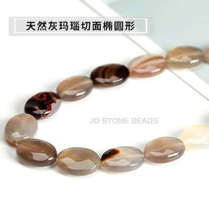 Onyx cut oval loose beads