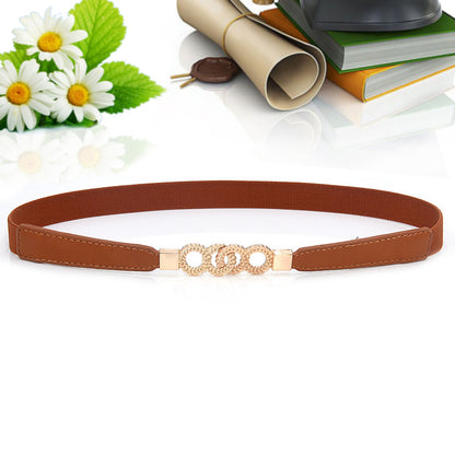 fashion Elastic thin belt women's skirt